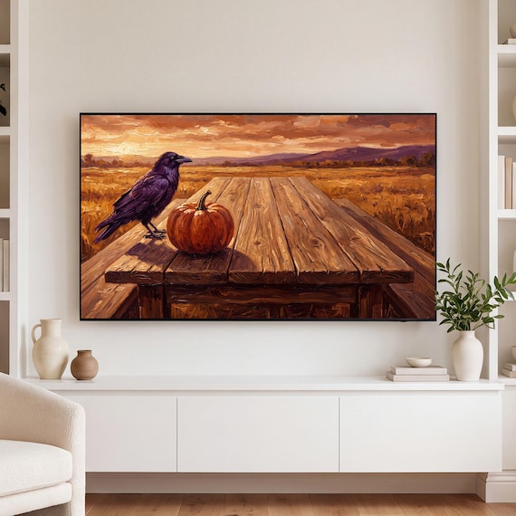 Cleared Harvest Table Samsung Frame TV Art — view 3