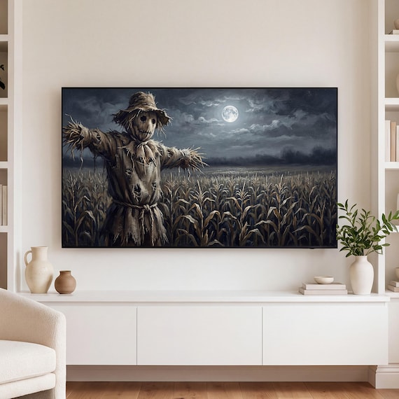 Scarecrow Portrait Samsung Frame TV Art — view 3