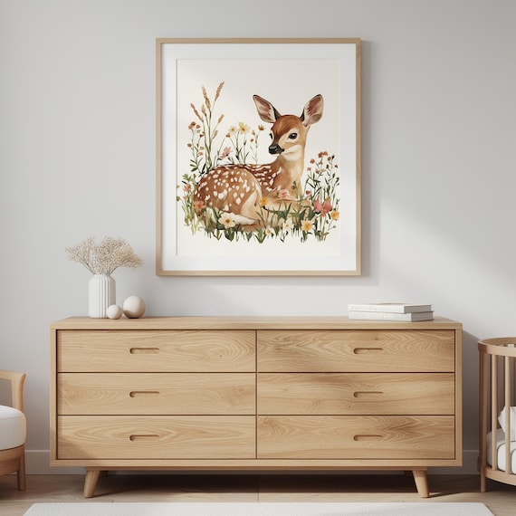 Deer Nursery Wall Art