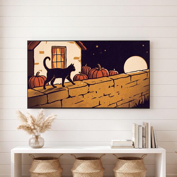 Village Bonfire Samsung Frame TV Art — view 6