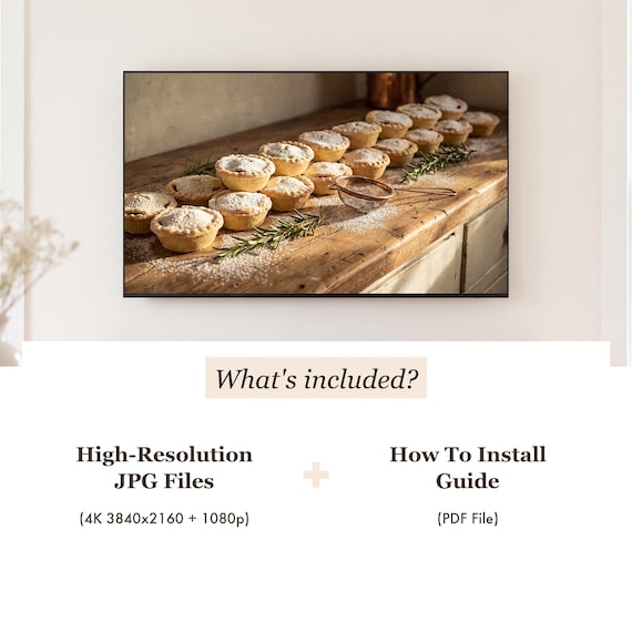 Mince Pies Samsung Frame TV Art — view 4