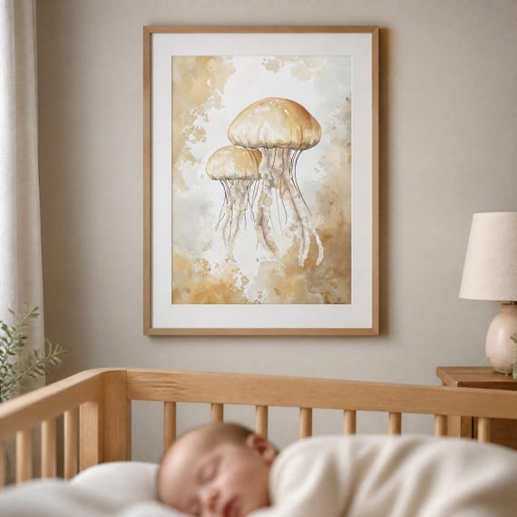 Jellyfish Nursery Wall Art — view 4