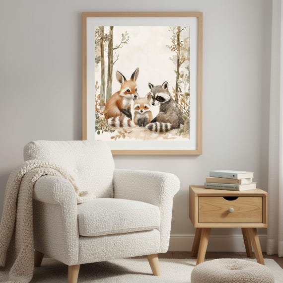 Forest Friends Nursery Wall Art — view 3