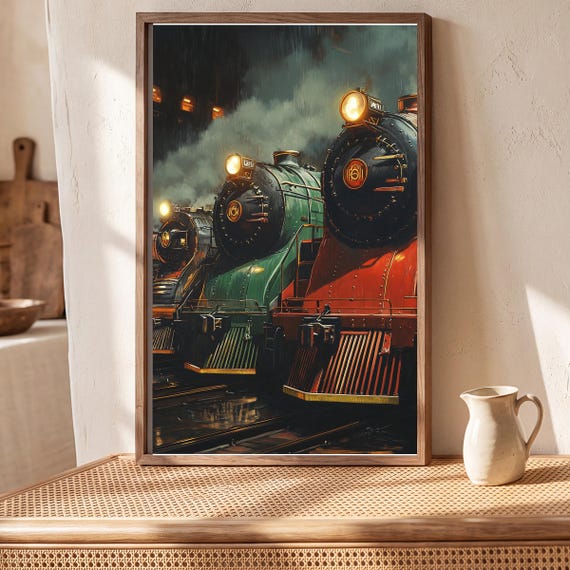 Steam Locomotive Chart Wall Art — view 5