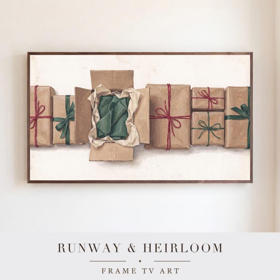 One Opened Present Samsung Frame TV Art — view 5