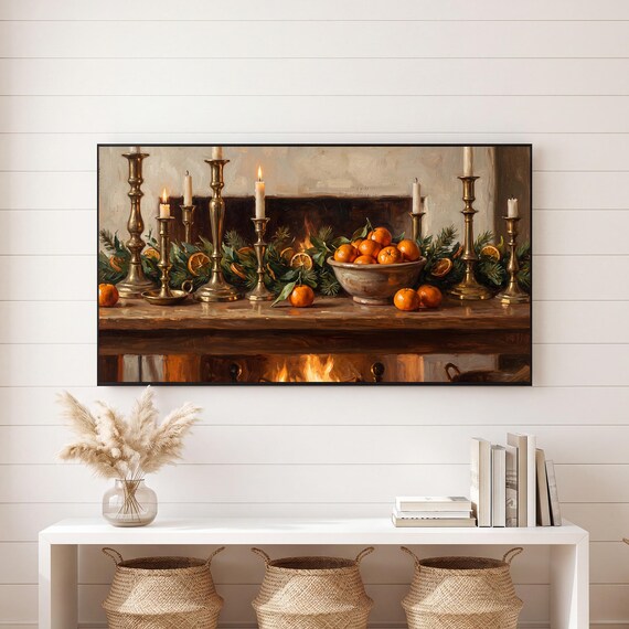 Candlesticks and Clementines Samsung Frame TV Art — view 6