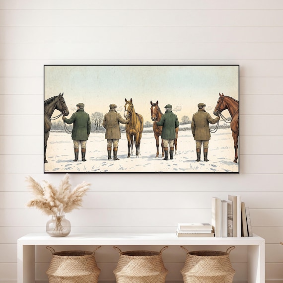 Grooms in the Yard Samsung Frame TV Art — view 6