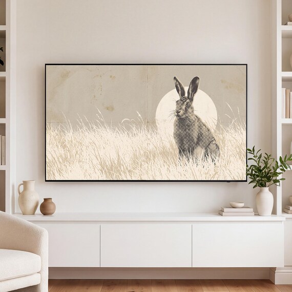 Pale Field Samsung Frame TV Art — view 3