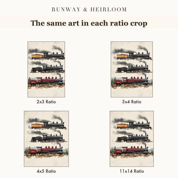 Steam Locomotive Evolution Wall Art — view 6