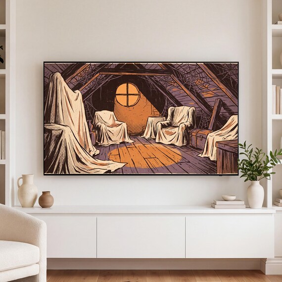 Haunted Gatehouse Samsung Frame TV Art — view 3