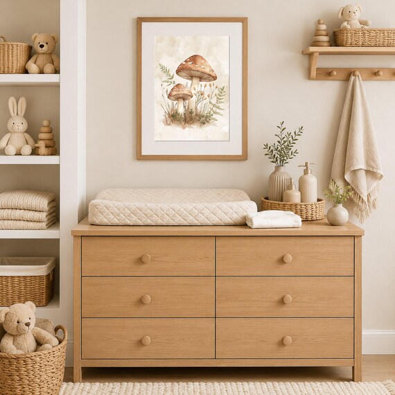 Mushroom Nursery Wall Art — view 3