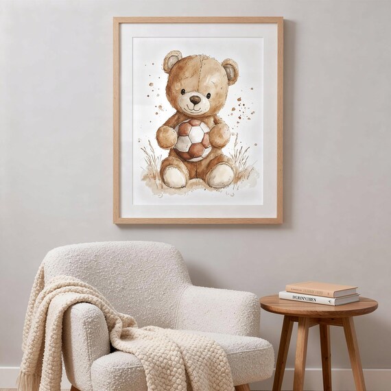 Teddy Bear Nursery Wall Art — view 2