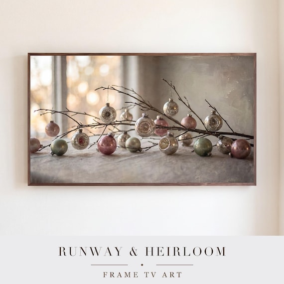 Ornaments on Branch Samsung Frame TV Art — view 5