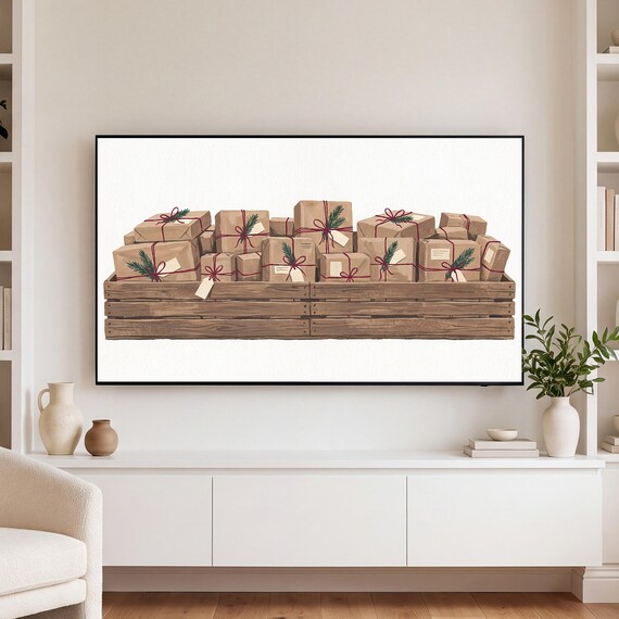 Parcel Crate Samsung Frame TV Art — view 3