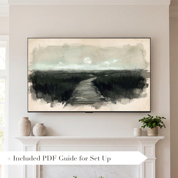 Marsh Walkway Samsung Frame TV Art — view 2