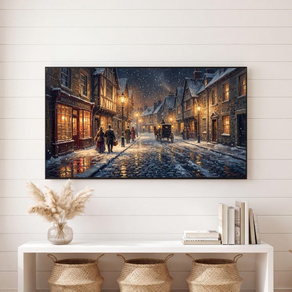 Snow Through Lamplight Samsung Frame TV Art — view 6
