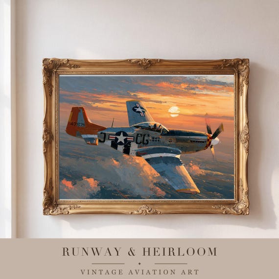P-51 Mustang Wall Art Printable — view 4