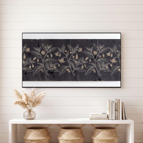 Nightshade Blackwork Samsung Frame TV Art — view 6