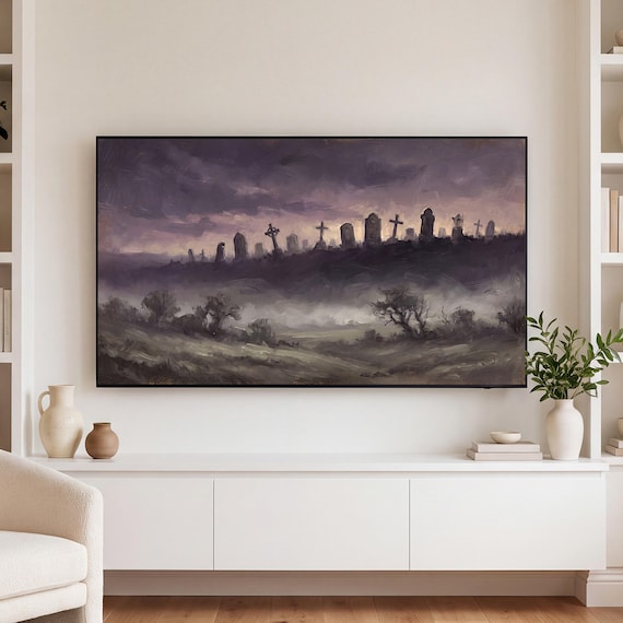 Cemetery Hill at Dusk Samsung Frame TV Art — view 3