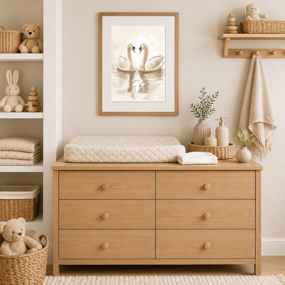 Swans Nursery Wall Art — view 3