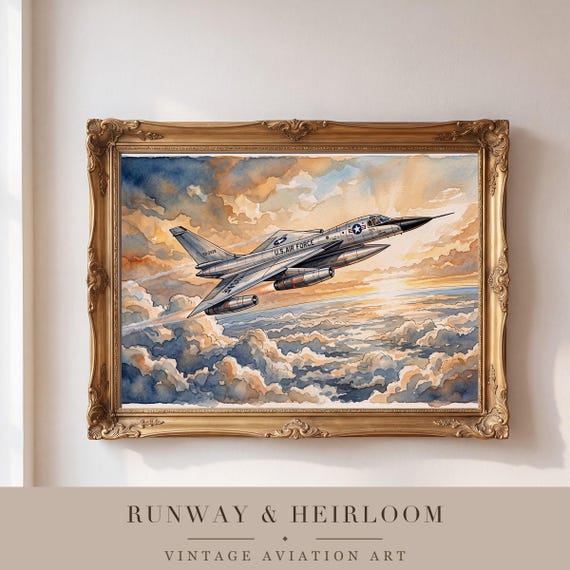 B-58 Hustler Watercolor Print — view 4