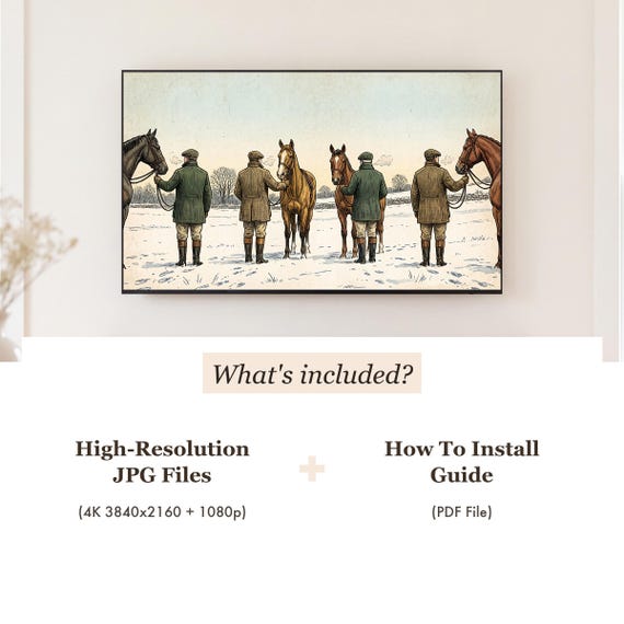 Grooms in the Yard Samsung Frame TV Art — view 4