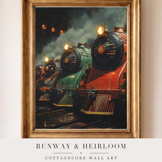 Steam Locomotive Chart Wall Art — view 4