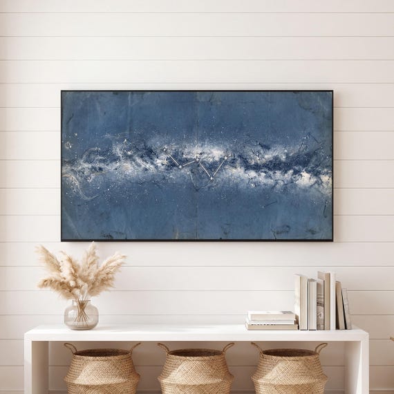 Cassiopeia Star Chart Samsung Frame TV Art — view 6