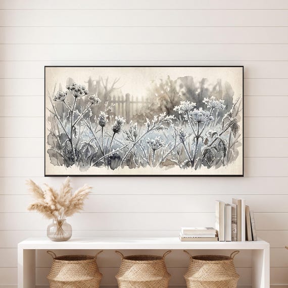 Garden Through Frost Samsung Frame TV Art — view 6