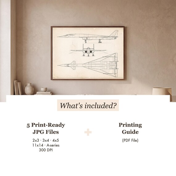 XB-70 Valkyrie Blueprint Print — view 3