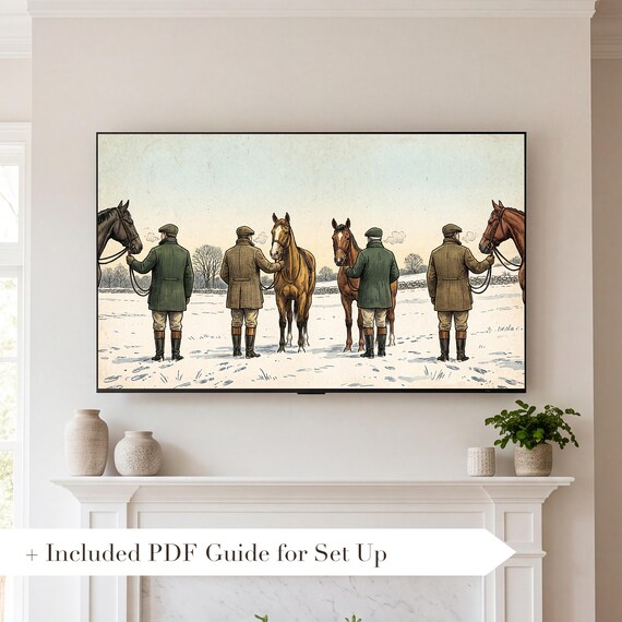 Grooms in the Yard Samsung Frame TV Art — view 2