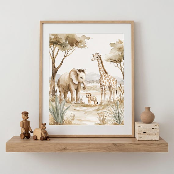 Safari Nursery Wall Art — view 4
