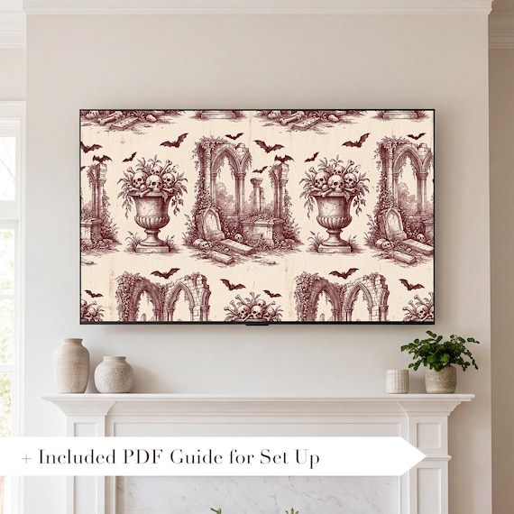 Macabre Toile Samsung Frame TV Art Bundle of 6 (4K Digital Download) — view 2