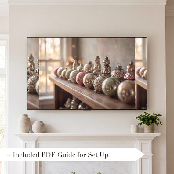 Vintage Ornament Samsung Frame TV Art Bundle of 6 — view 2