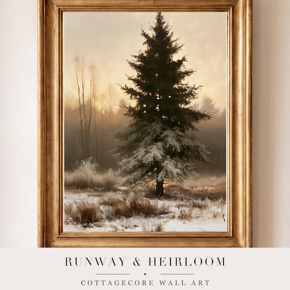 Hoarfrost on Branches Antique Oil Painting — view 4