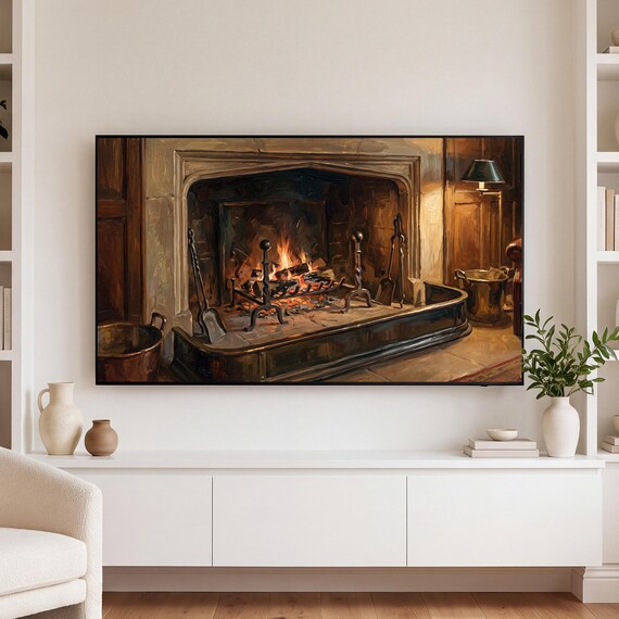 Christmas Hearth Samsung Frame TV Art — view 3