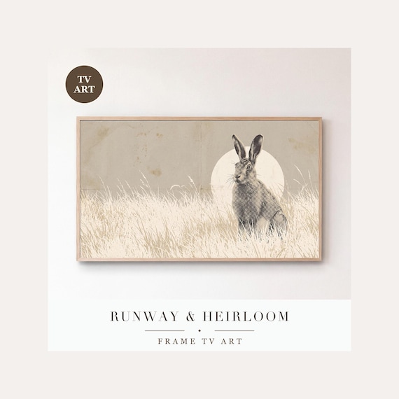 Pale Field Frame TV Art, Samsung Frame TV Art Muted Neutral Fall Decor, Minimalist Halloween, 4…