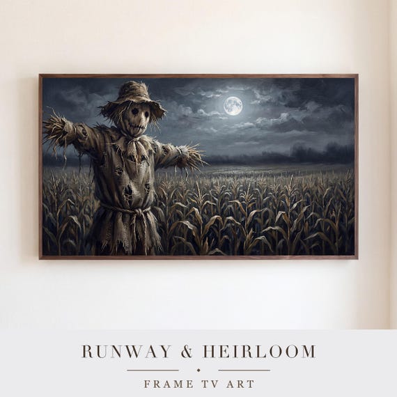 Scarecrow Portrait Samsung Frame TV Art — view 5