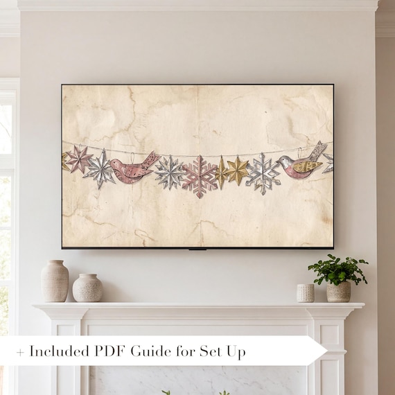 Victorian Scrap Work Samsung Frame TV Art — view 2