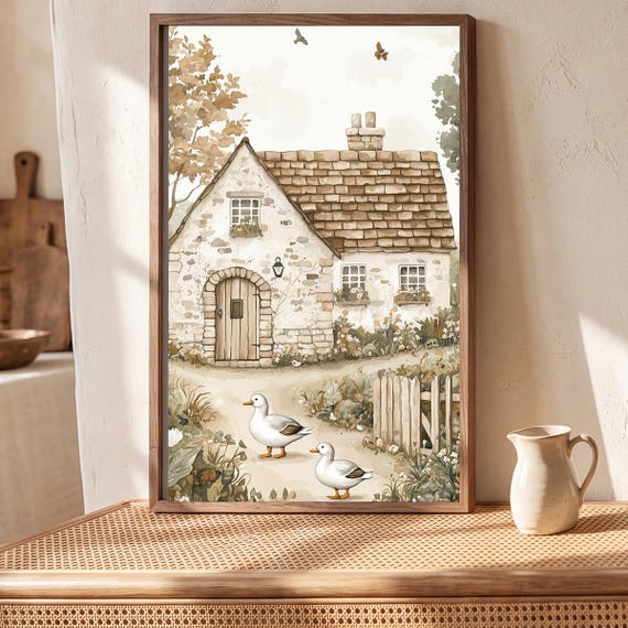 English Cottage Wall Art — view 5