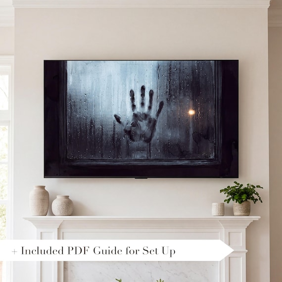 Handprint on Glass Samsung Frame TV Art — view 2