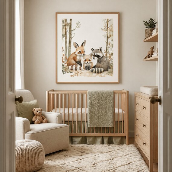Forest Friends Nursery Wall Art — view 6