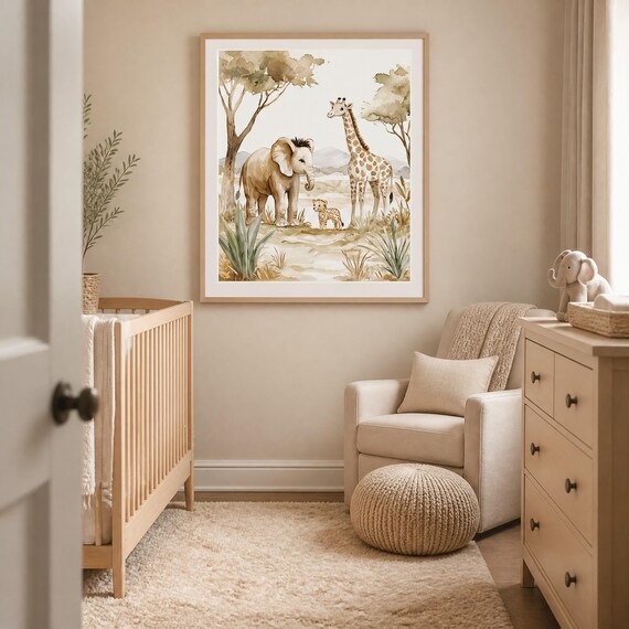 Safari Nursery Wall Art — view 5