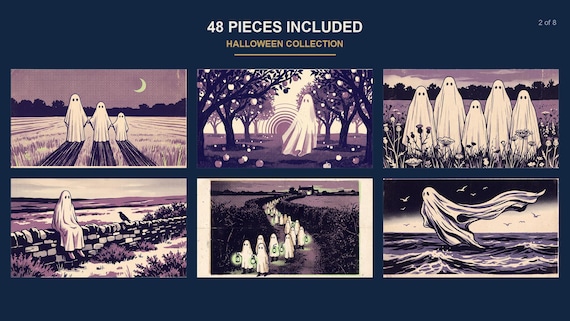 Halloween Samsung Frame TV Art Mega Bundle All 48 Pieces (4K Digital Download) — view 3