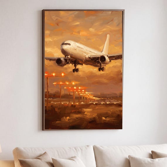 Short Final at Sunset Print — view 5