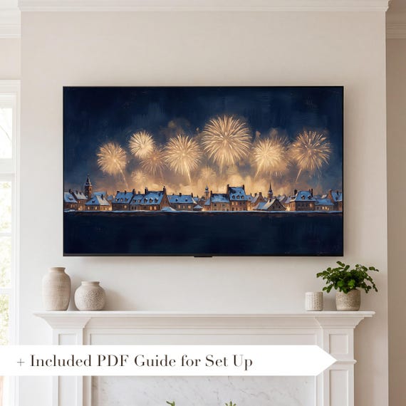 New Years Eve Samsung Frame TV Art Bundle of 6 (4K Digital Download) — view 2