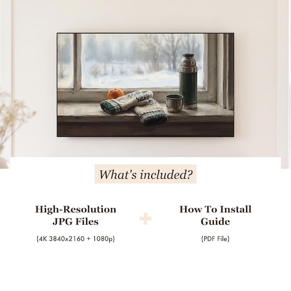 Mittens and Thermos Samsung Frame TV Art — view 4