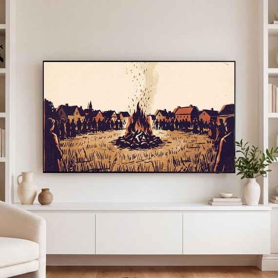 Hay Wagon Ride Samsung Frame TV Art — view 3