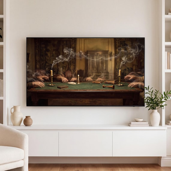 Smoke Rising Samsung Frame TV Art — view 3