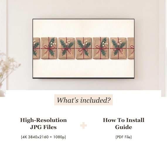 Pine and Parcels Samsung Frame TV Art — view 4